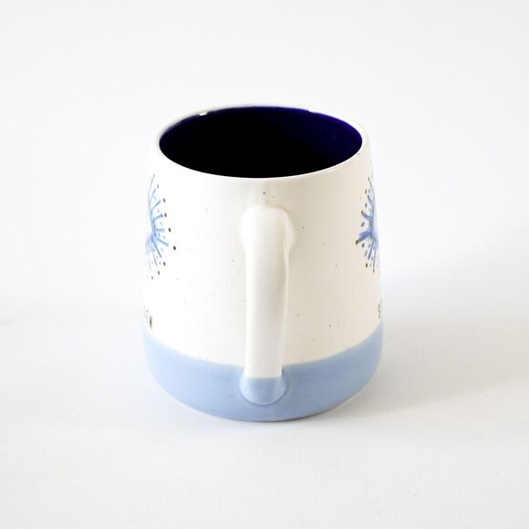 Stay Golden Psychic Protection Evil Eye Ceramic Coffee Mug Tea Cup Blue White - Picture 2 of 7